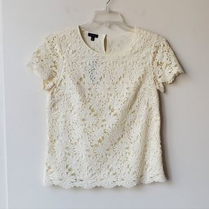 NWT Talbots Crochet Short Sleeve Top